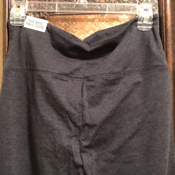 NWT PINK Nation Victoria’s Secret High Waist Ankle Legging. Large. Charcoal Gray - Picture 8 of 8